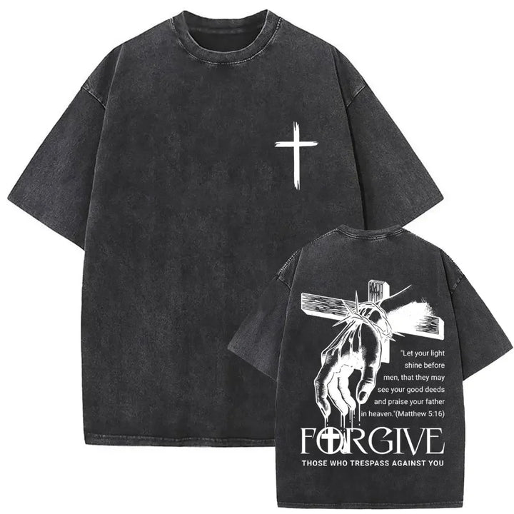 Camiseta Vintage Gótica Oversized con Estampado