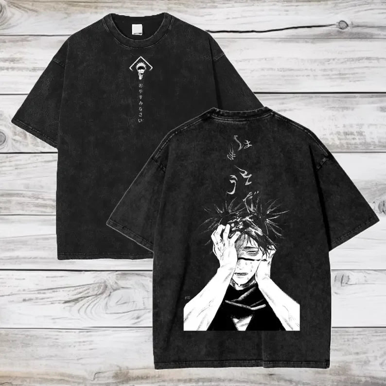 Camiseta Gojo Satoru | Jujutsu Kaisen Oversized Algodón