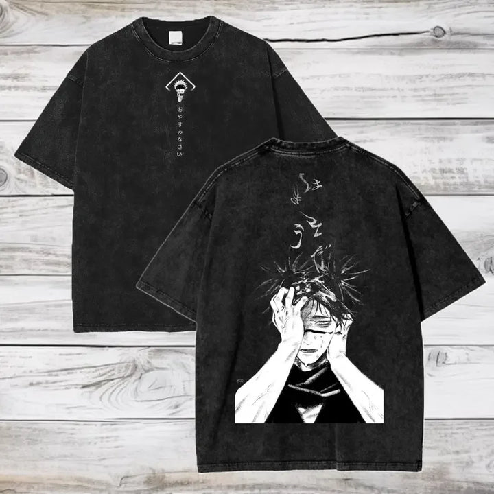 Camiseta Gojo Satoru | Jujutsu Kaisen Oversized Algodón