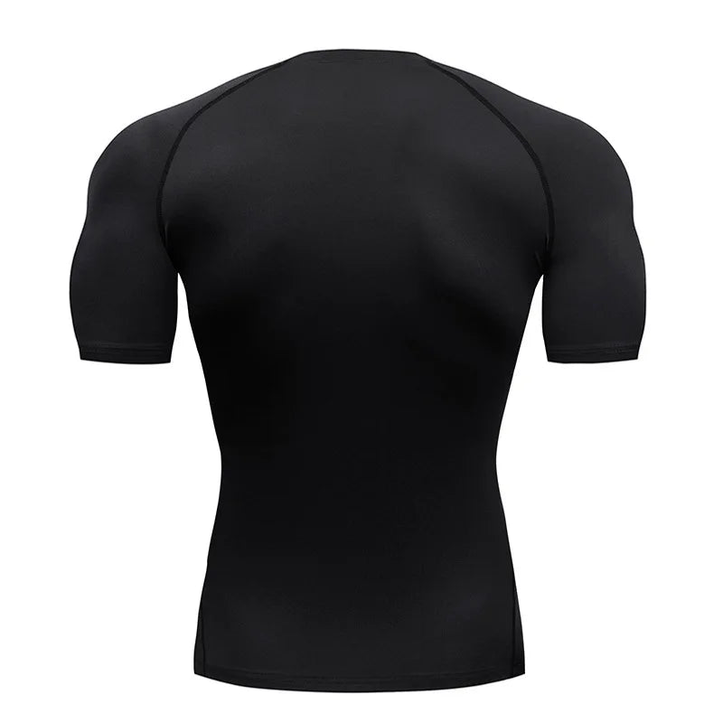 Camiseta de Compresión para Fitness y Gimnasio | Manga Corta