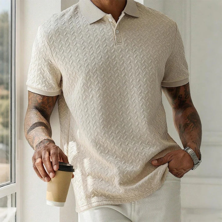 Polo Transpirable de Manga Corta para Hombre