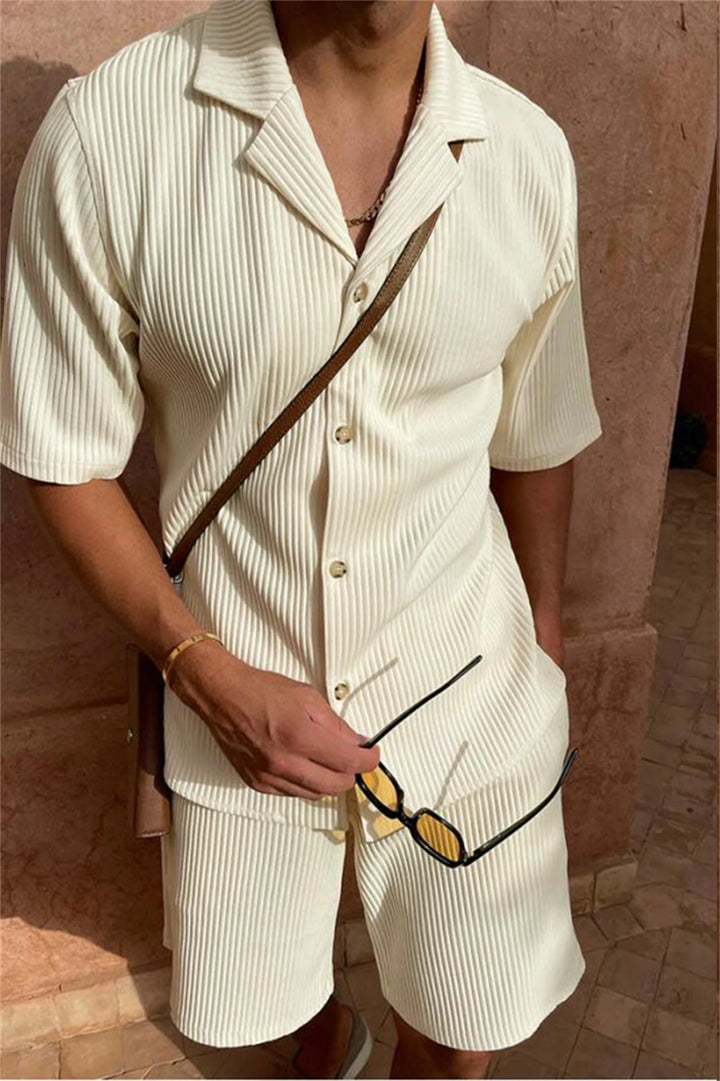Conjunto de Pana | Camisa de Manga y Short Elástico