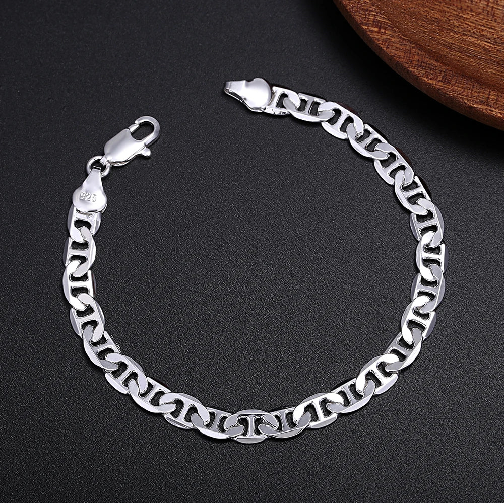 Conjunto Cadena Clásica Plata 925 — Collar y Pulsera