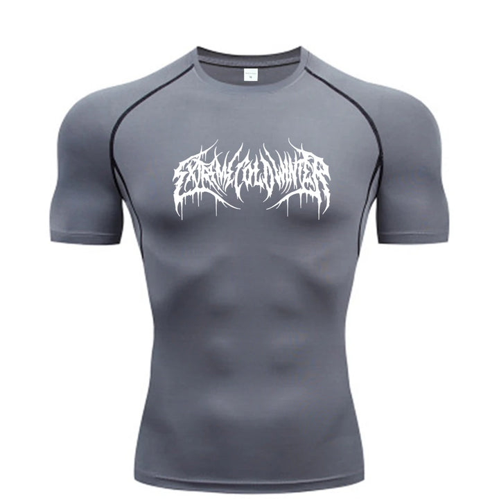 Camiseta de Compresión para Fitness y Gimnasio | Manga Corta