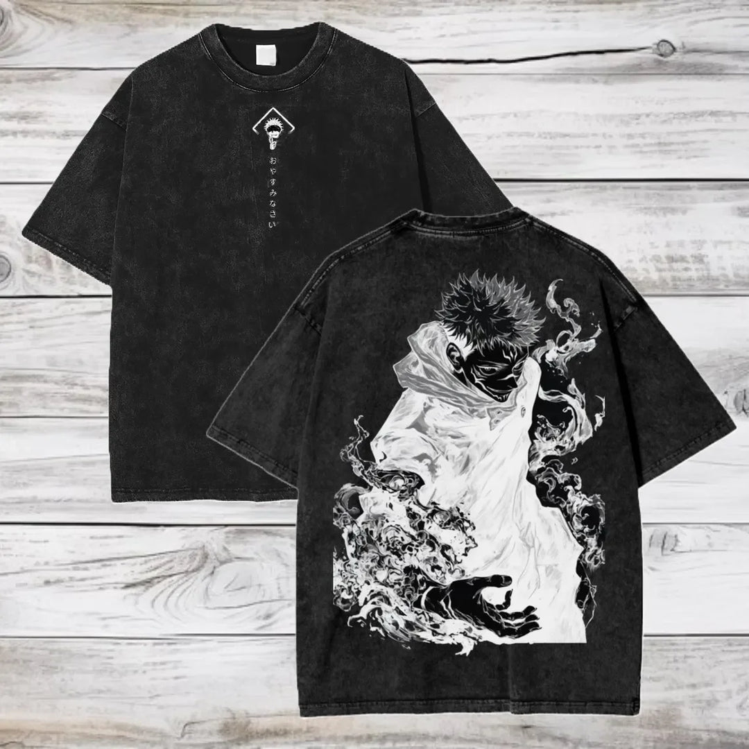 Camiseta Gojo Satoru | Jujutsu Kaisen Oversized Algodón