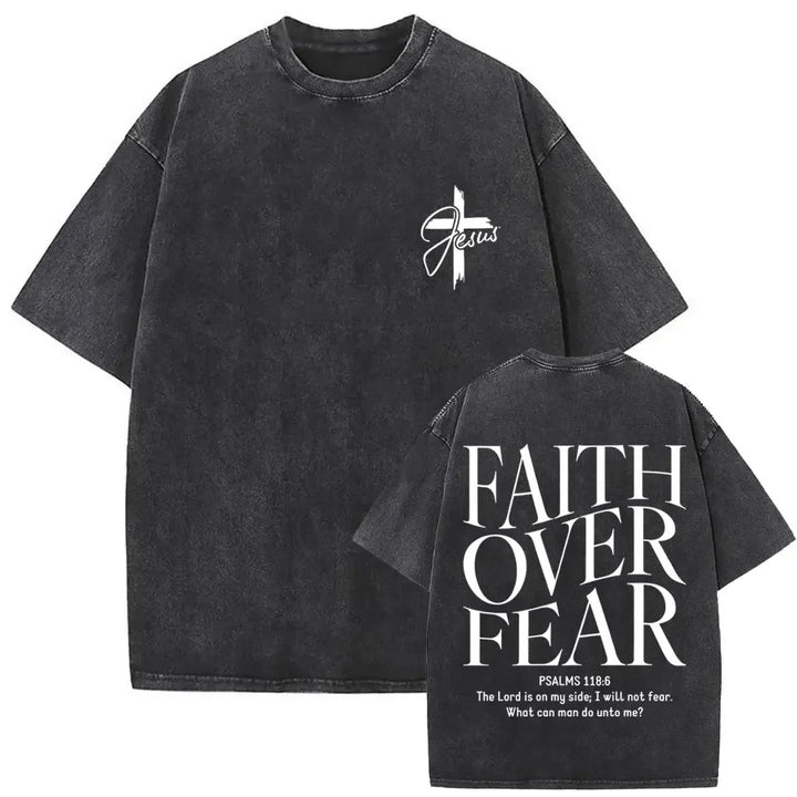 Camiseta Vintage Gótica Oversized con Estampado