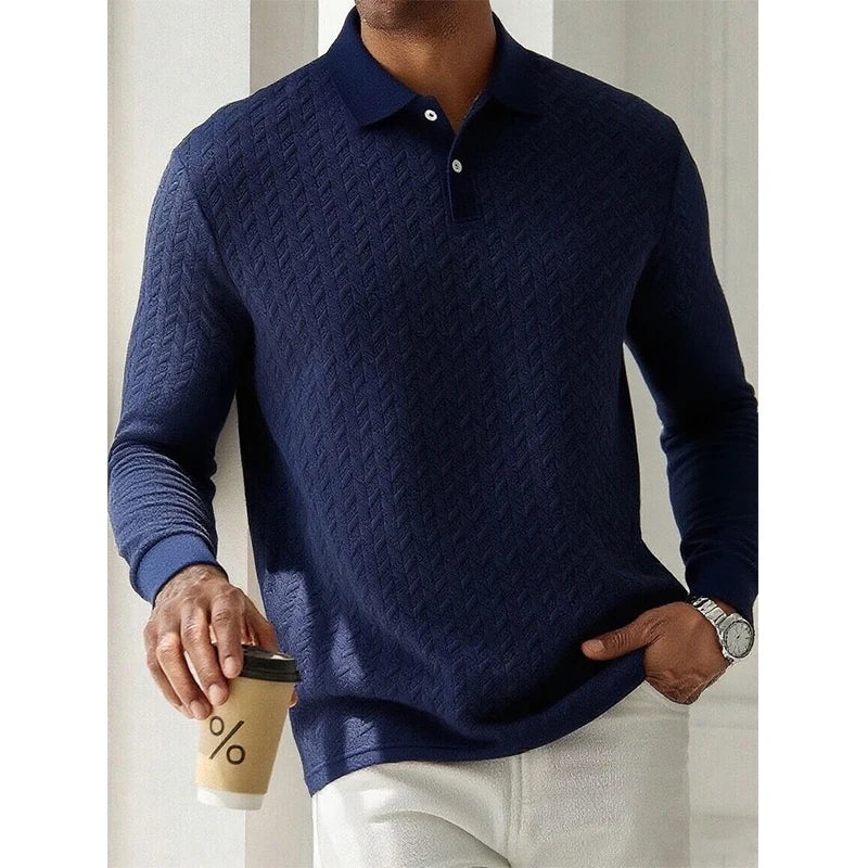Polo de Manga Larga Premium para Hombre