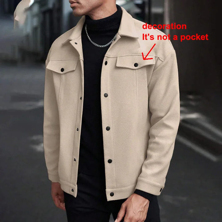 Abrigo Lana Cepillada Hombre — Otoño &amp; Invierno
