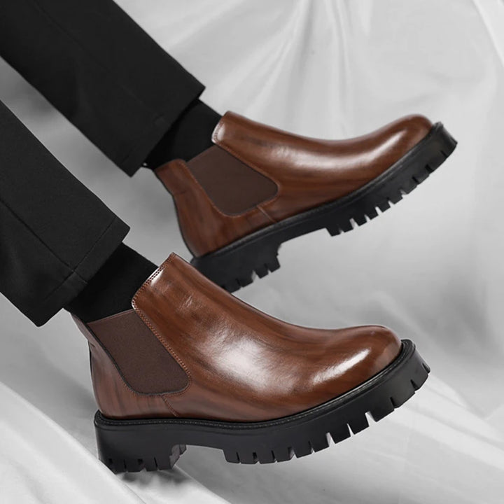 Botas Chelsea Retro Cuero Hombre — Estilo Británico