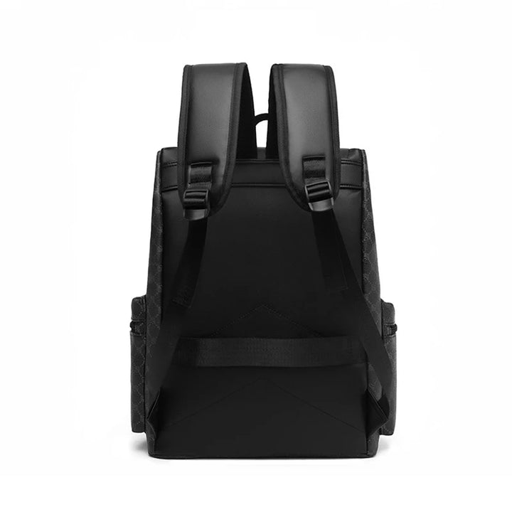 Mochila Cuero PU Hombre — Alta Capacidad Premium