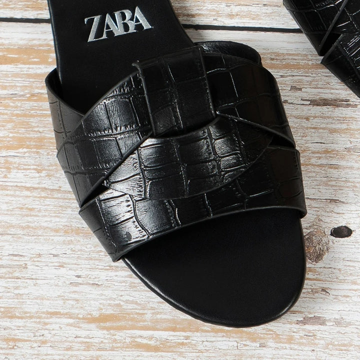 Sandalias Planas Tejidas Mujer — Lujo Casual Verano