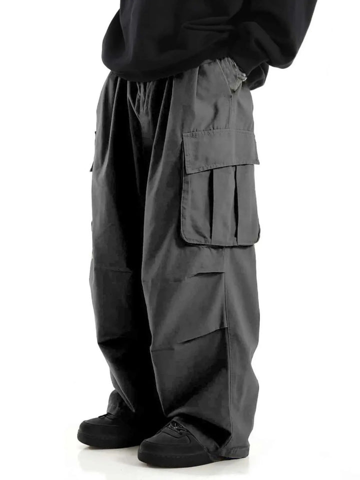 Pantalón Cargo Pierna Ancha Hombre — Urbano Holgado