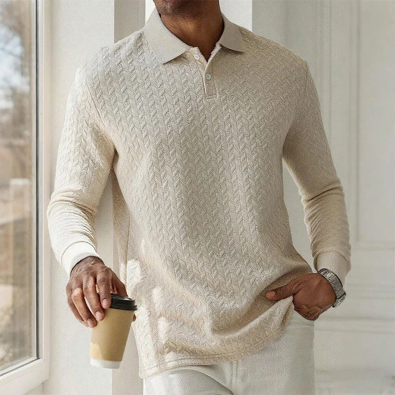 Polo de Manga Larga Premium para Hombre