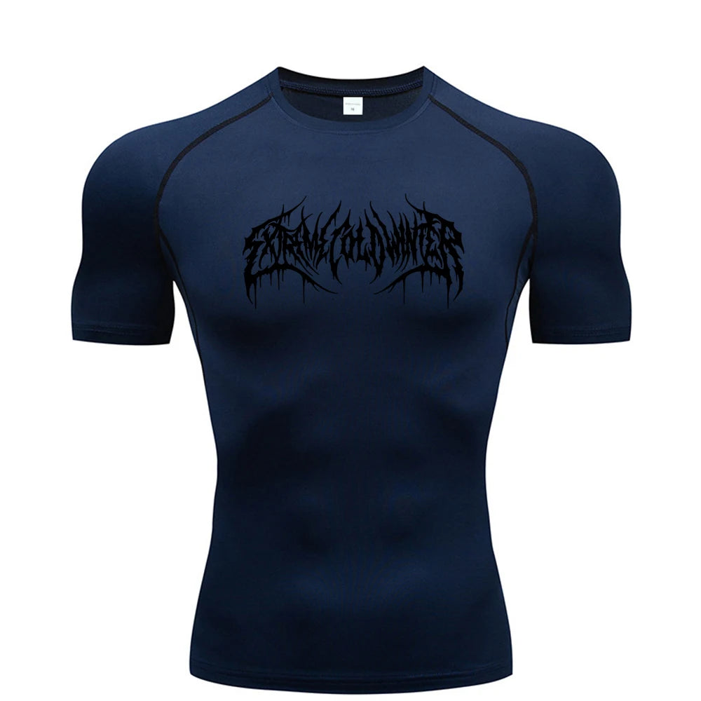 Camiseta de Compresión para Fitness y Gimnasio | Manga Corta