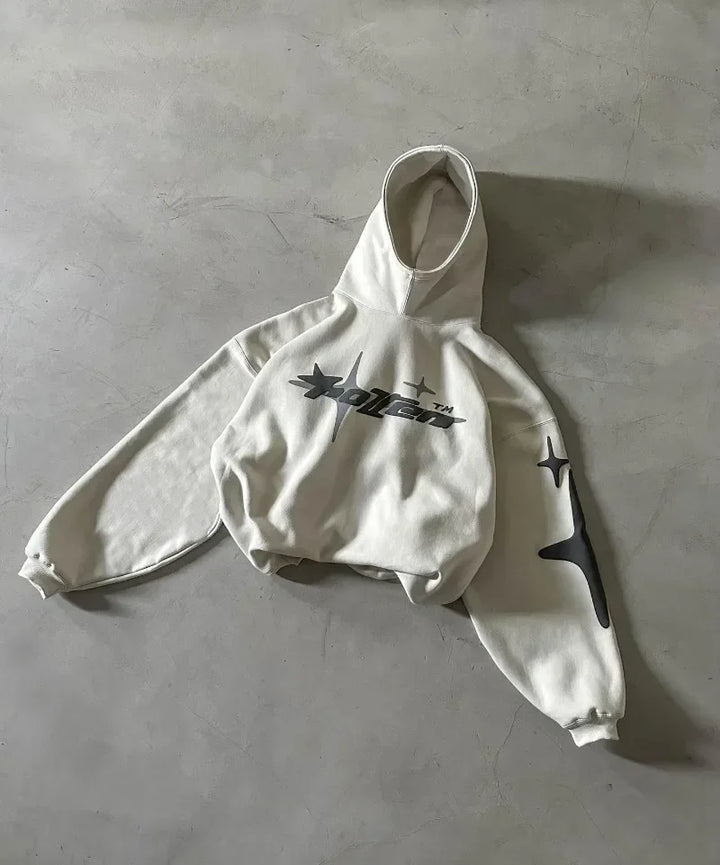 Sudadera Retro Gótica Y2K | Hoodie Holgado Harajuku | Darez Wear
