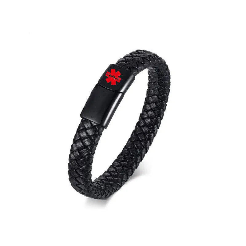 Pulsera Médica de Acero Inoxidable — Identificación de Emergencia
