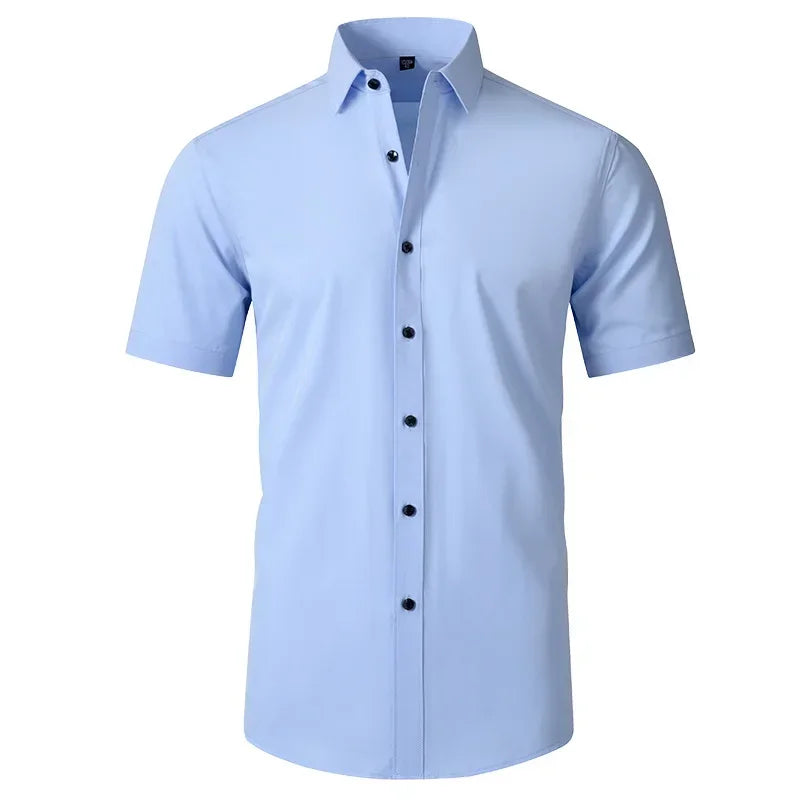 Camisa Elástica Hombre — Sin Planchado Multicolor