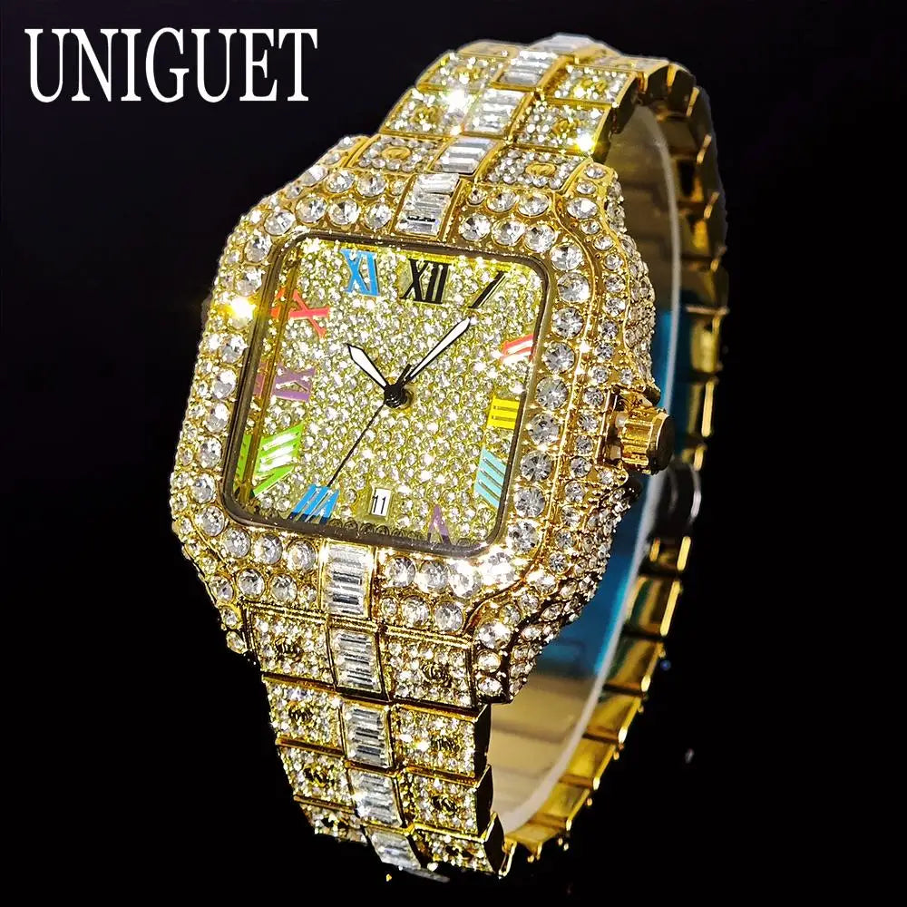 Reloj UNIGUET — Lujo con Diamantes para Hombre