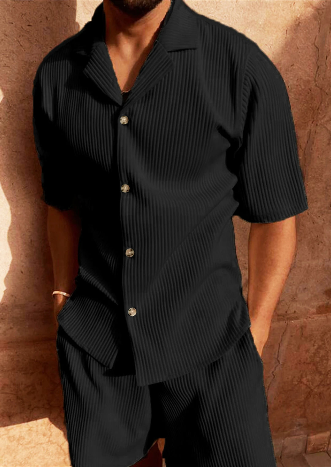 Conjunto de Pana | Camisa de Manga y Short Elástico