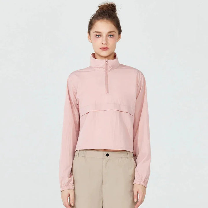 Chaqueta Deportiva Ajustada Mujer — Manga Larga Running &amp; Yoga