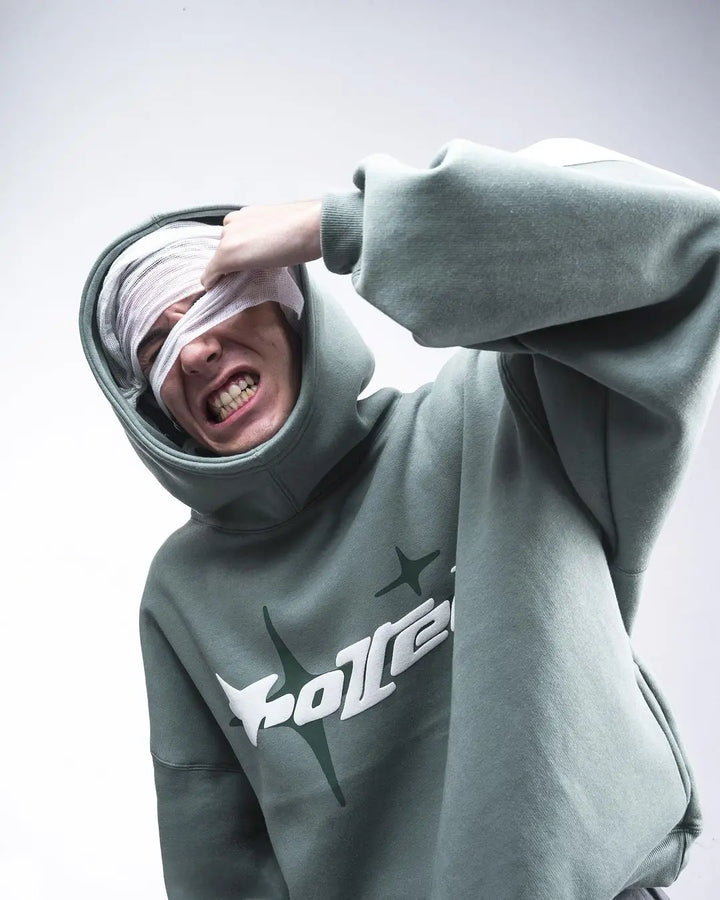 Sudadera Retro Gótica Y2K | Hoodie Holgado Harajuku | Darez Wear