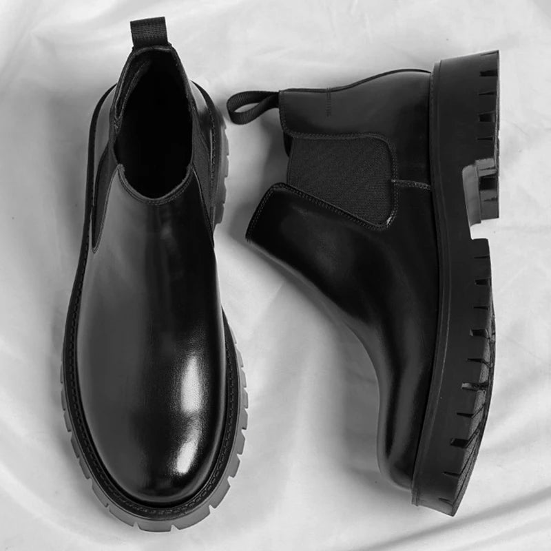 Botas Chelsea Retro Cuero Hombre — Estilo Británico