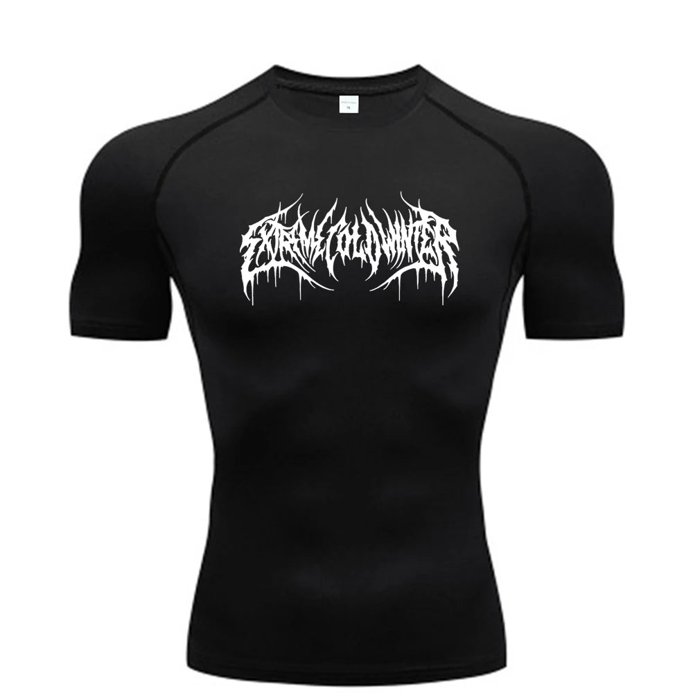 Camiseta de Compresión para Fitness y Gimnasio | Manga Corta
