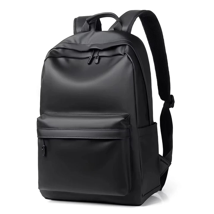Mochila Cuero PU 15.6" Hombre — Negro Premium