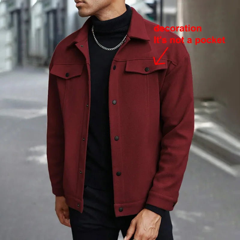 Abrigo Lana Cepillada Hombre — Otoño &amp; Invierno