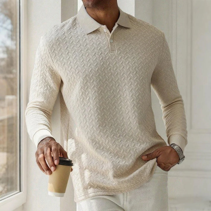 Polo de Manga Larga Premium para Hombre