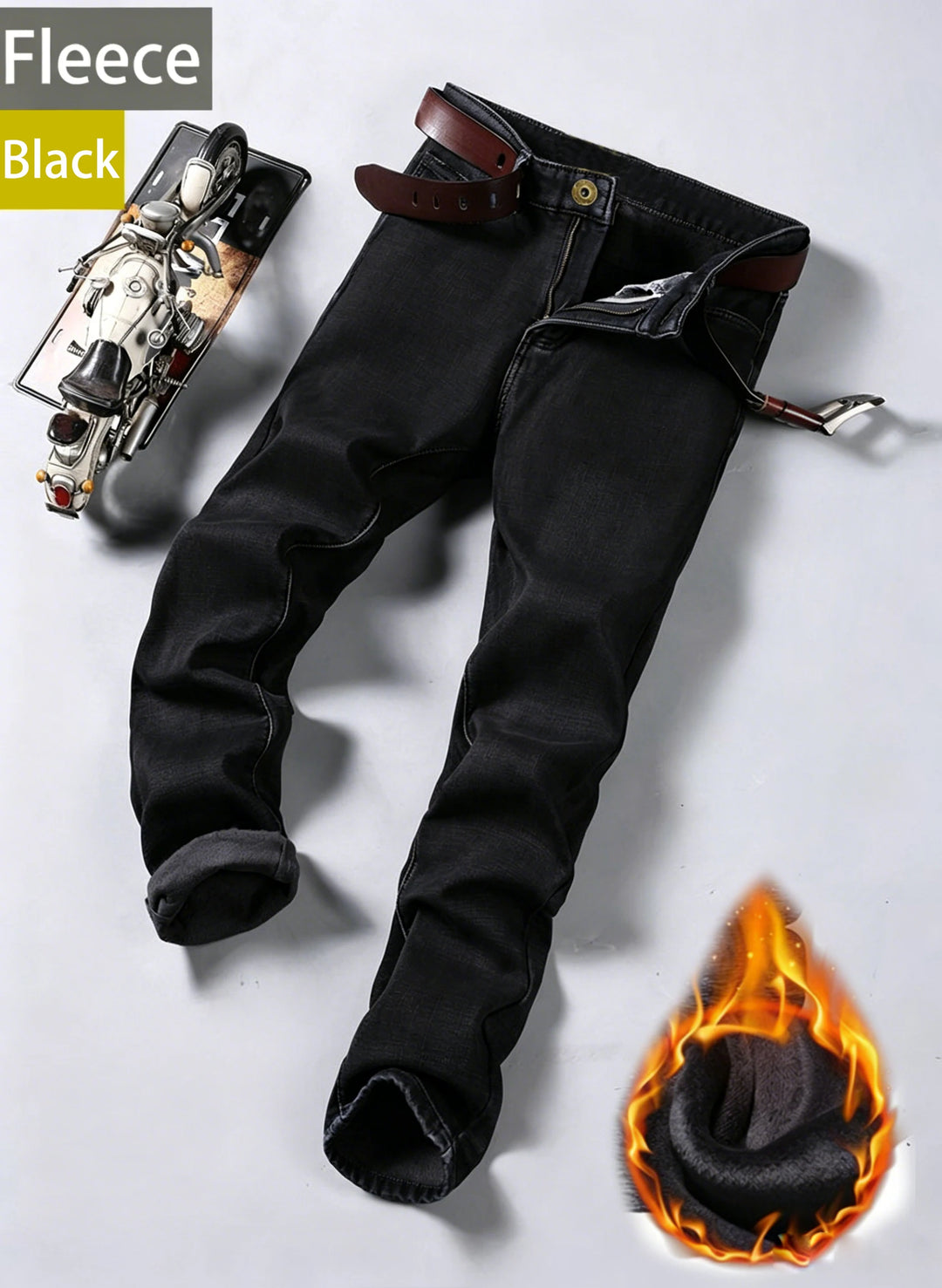 Jeans Casual Hombre — Corte Recto Elástico