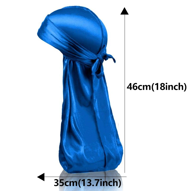 Durag de Seda Hombre — Cola Larga Transpirable