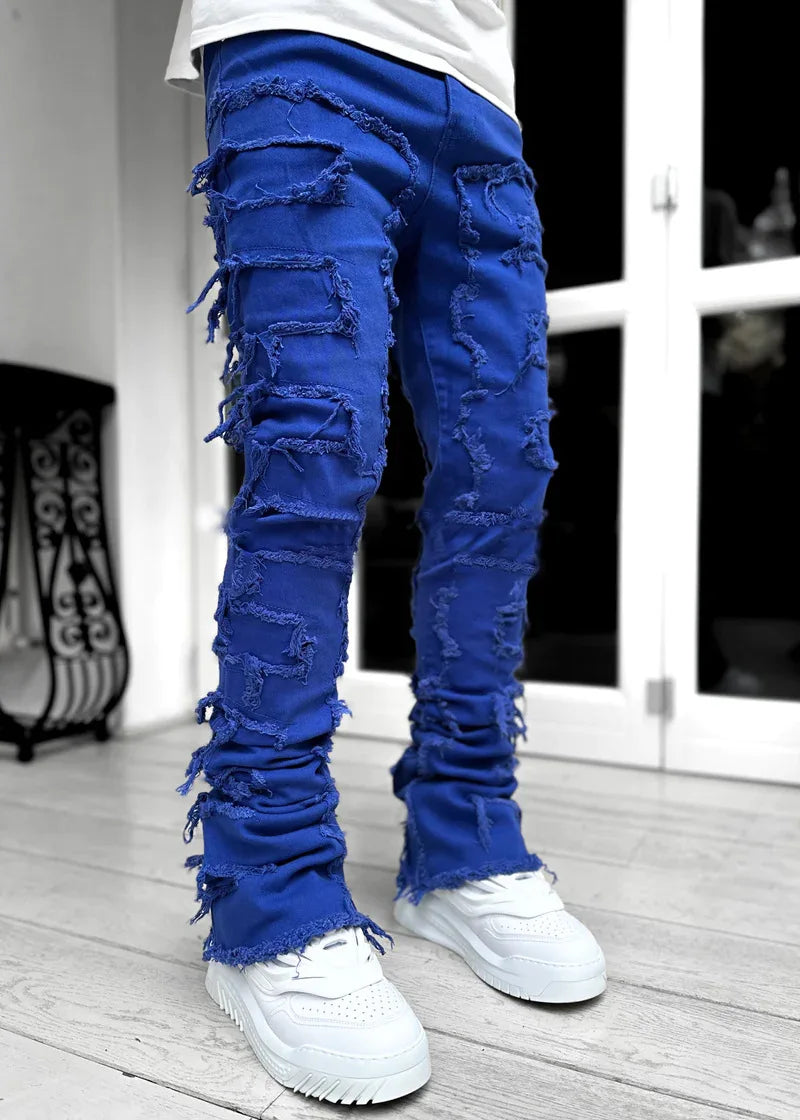 Jeans Rotos Hombre — Estilo Hip Hop