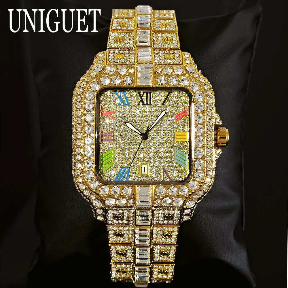 Reloj UNIGUET — Lujo con Diamantes para Hombre