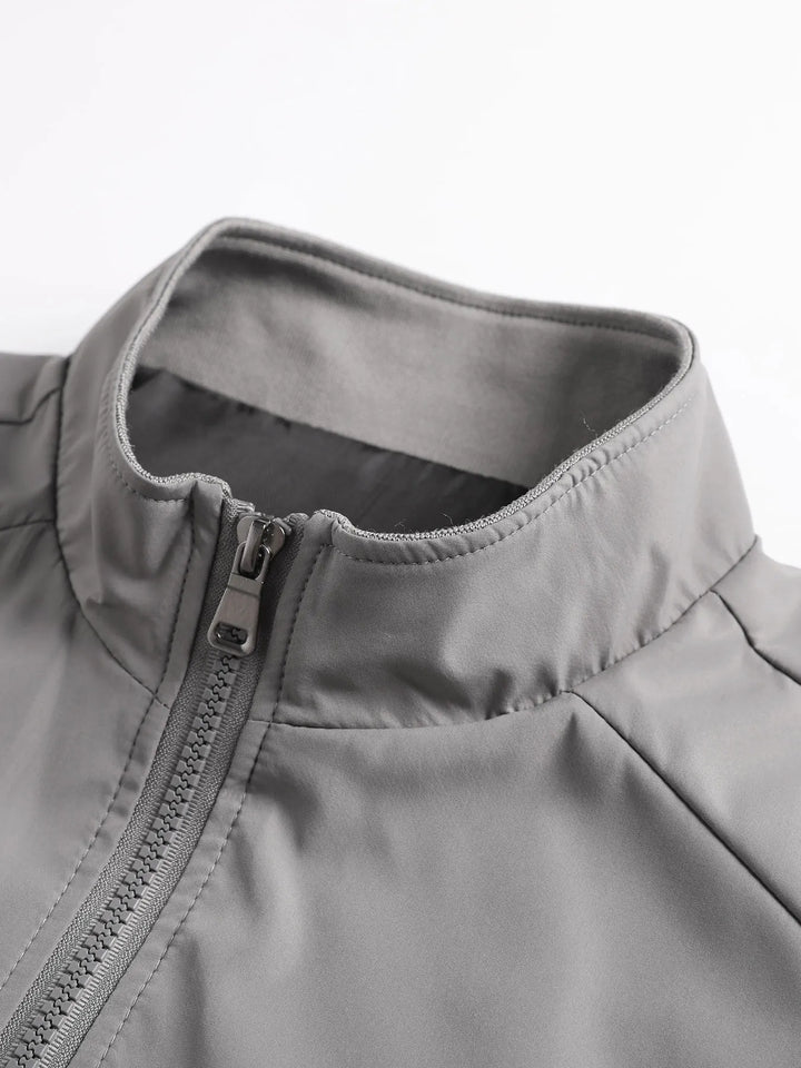 Chaqueta Cuello Alto Hombre — Ligera Primavera &amp; Otoño