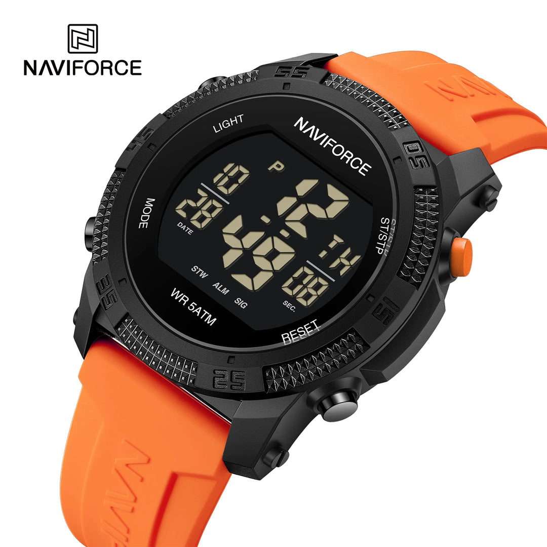 Reloj NAVIFORCE NF7104 Hombre — Digital LCD 50M Resistente al Agua
