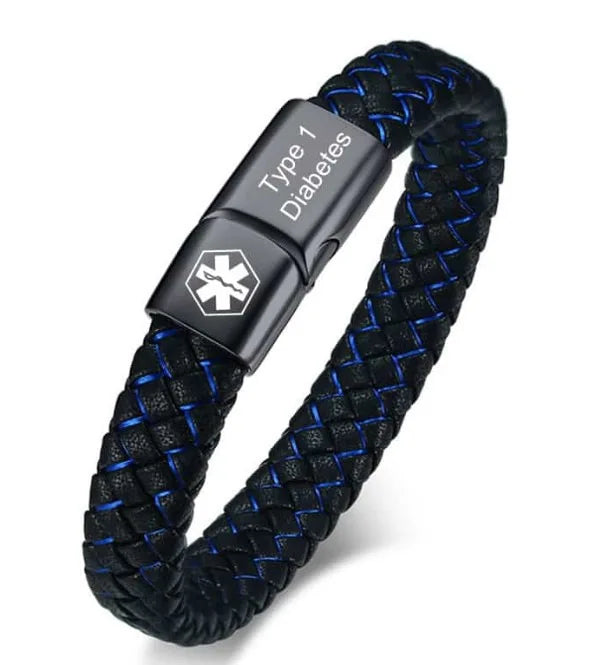Pulsera Médica de Acero Inoxidable — Identificación de Emergencia