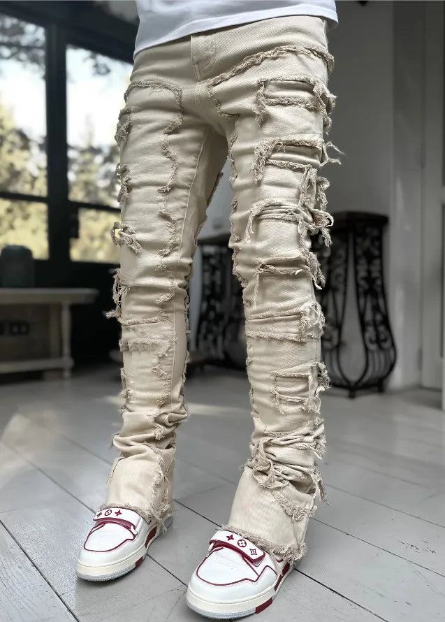 Jeans Rotos Hombre — Estilo Hip Hop