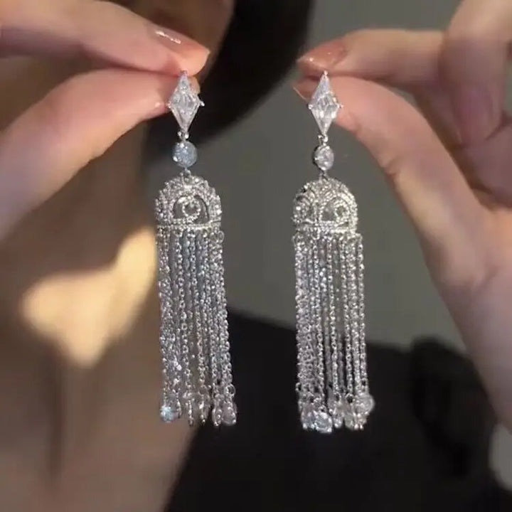 Pendientes Geométricos Circonia Cúbica