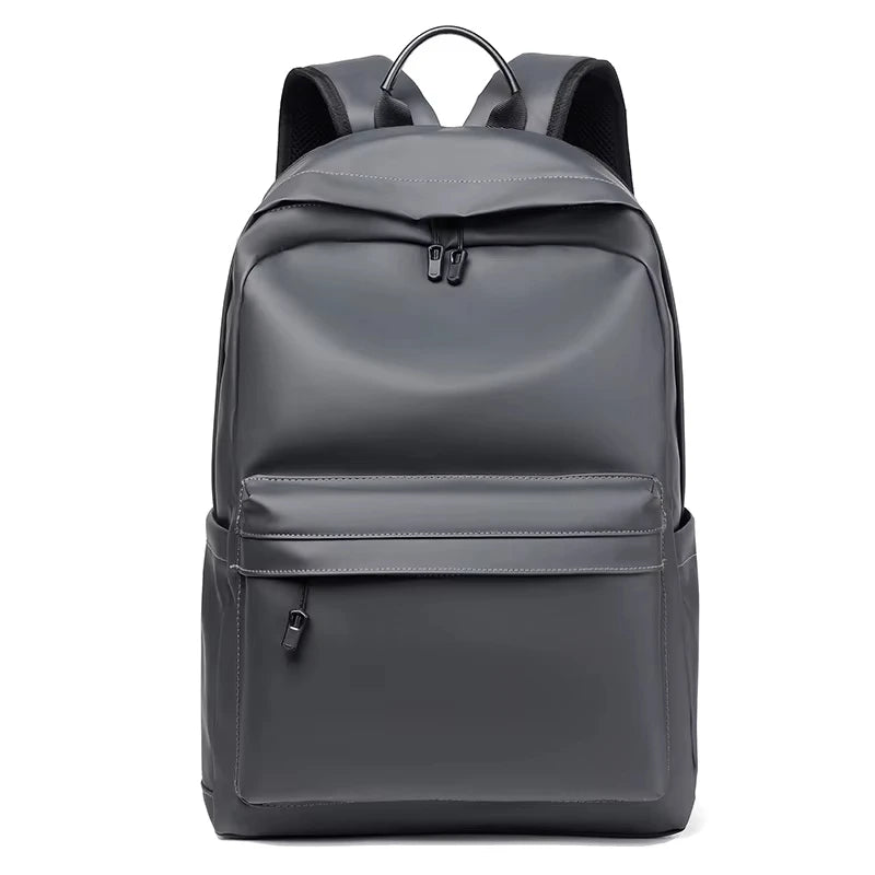 Mochila Cuero PU 15.6" Hombre — Negro Premium
