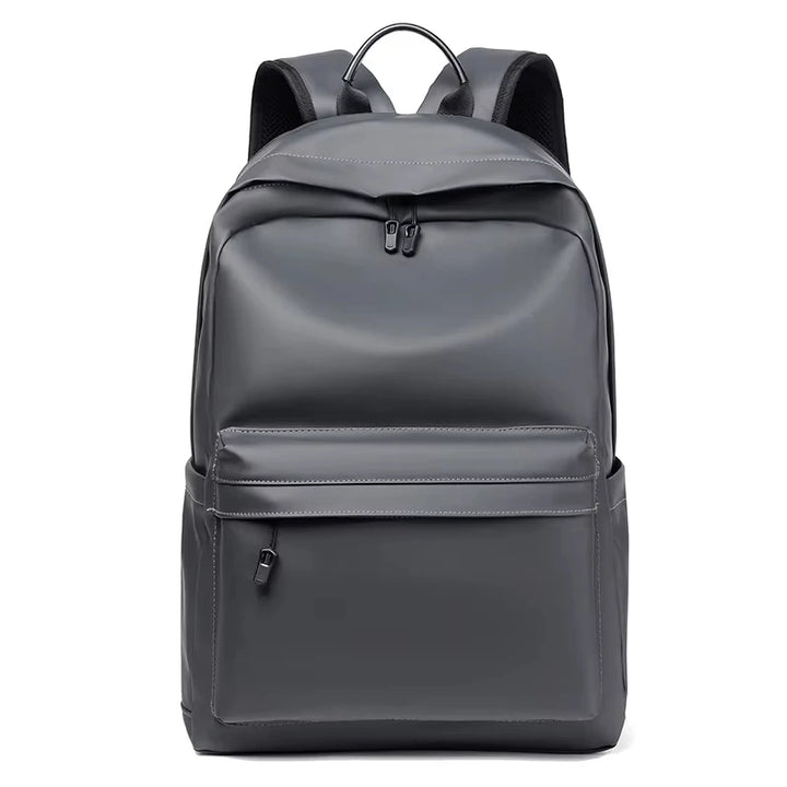 Mochila Cuero PU 15.6" Hombre — Negro Premium