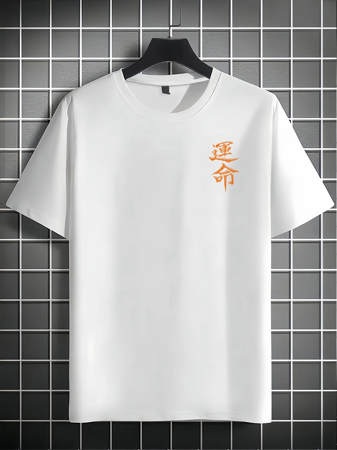 Camiseta de Algodón 100% con Estampado Samurái