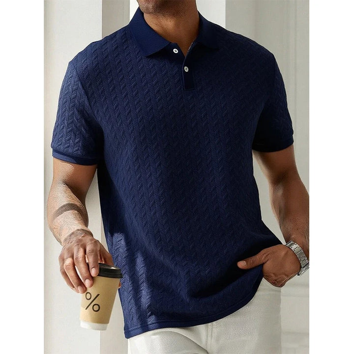 Polo Transpirable de Manga Corta para Hombre