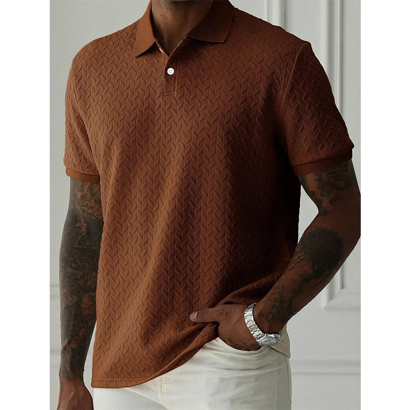 Polo Transpirable de Manga Corta para Hombre