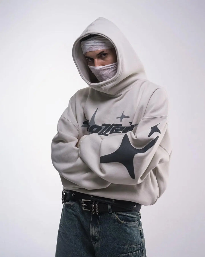 Sudadera Retro Gótica Y2K | Hoodie Holgado Harajuku | Darez Wear